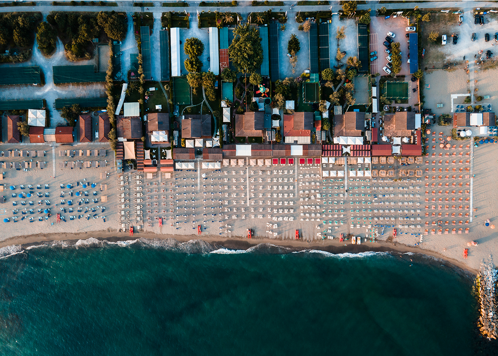 View of our beach from top